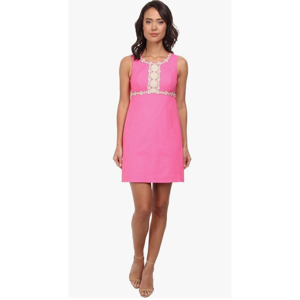 Lilly Pulitzer Rosie Shift Dress Lined Hot Pink Size 0 Barbiecore NWOT - Picture 4 of 12
